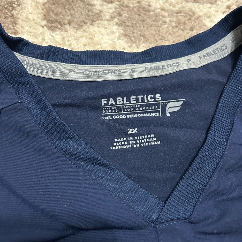 Fabletics Navy Blue Scrub Set - image 5